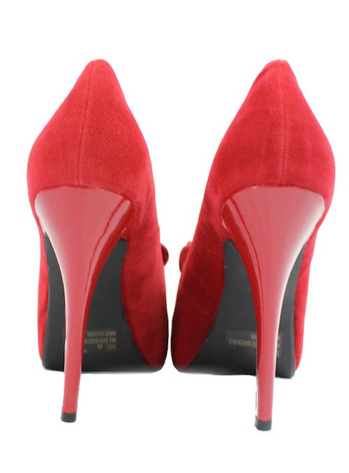 Qupid Nydia-13 Red Platform High heels open toe Pumps-1904