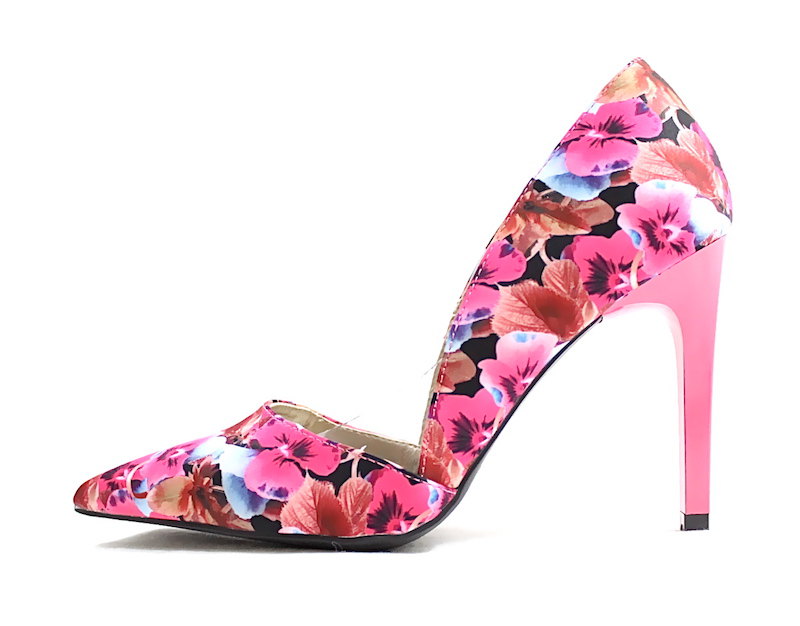 fuchsia pointed heels