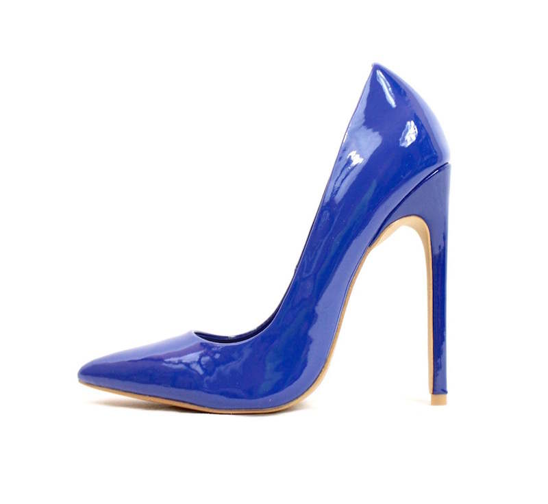 Shoe Republic Gabriel Blue | Wowtrendz | Stiletto Pumps