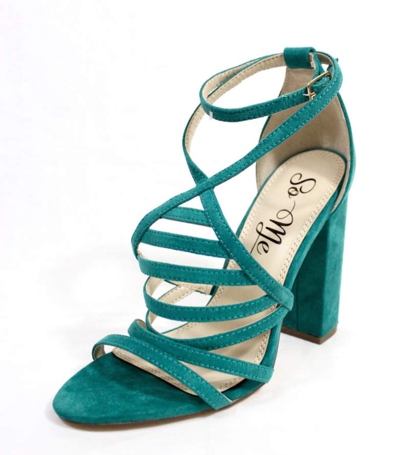 Buy > teal heeled sandals > in stock